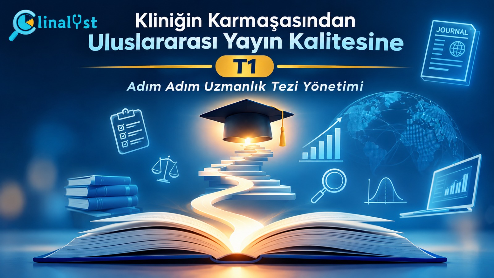 Kliniğin Karmaşasından Uluslararası Yayın Kalitesine (T1): Adım Adım Uzmanlık Tezi Yönetimi kursu